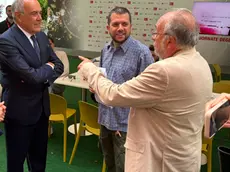 Alberto Trentini, al centro, insieme a Ottavia Piccolo, Alberto Barbera e Beppe Giulietti