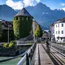 Il centro storico della città di Lienz