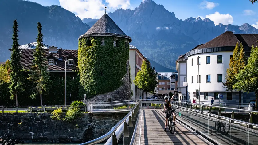 Il centro storico della città di Lienz