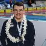 Il sorriso di Francesco Bettella dopo la medaglia d'oro nei 50 dorso S1 conquistato agli ultimi Europei in Turchia