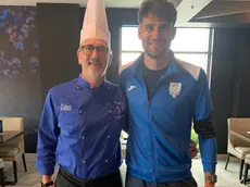 Tiziano Brichese con Filippo Ganna a Montreal