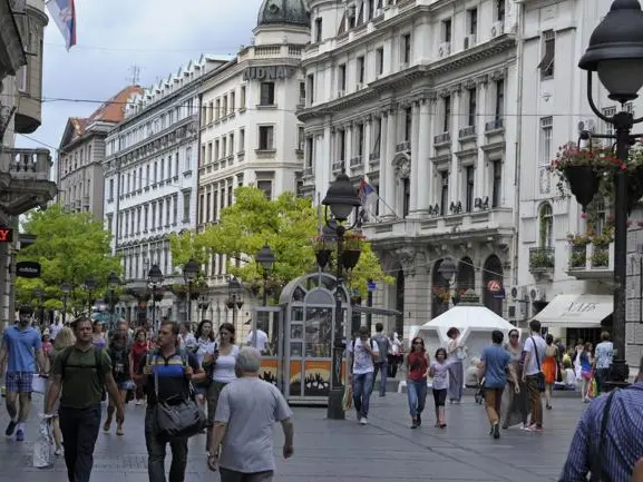 Una veduta di Belgrado