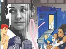 Il murales che ritrae Monica De Gennaro