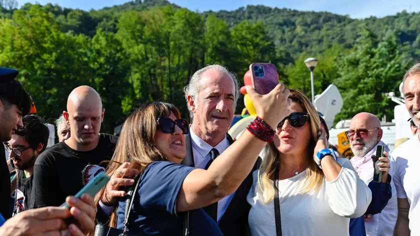 L'ex presidente del Veneto a Pontida 2026