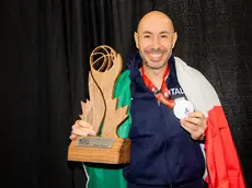 Fabio Castellucci con la medaglia