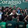 La presidente del Consiglio Giorgia Meloni a "Fenix, il tempo del coraggio” (Ansa)