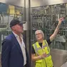 La visita dell'assessore regionale Sergio Emidio Bini allo stabilimento di Acqua Dolomia a Cimolais
