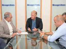 Il presidente della Fir Andrea Duodo nella redazione del Messaggero Veneto (foto Petrussi)