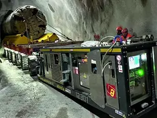 Un cantiere di Icop dentro una galleria