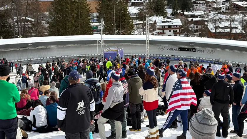 Lo Sliding Center a Cortina durante le Olimpiadi