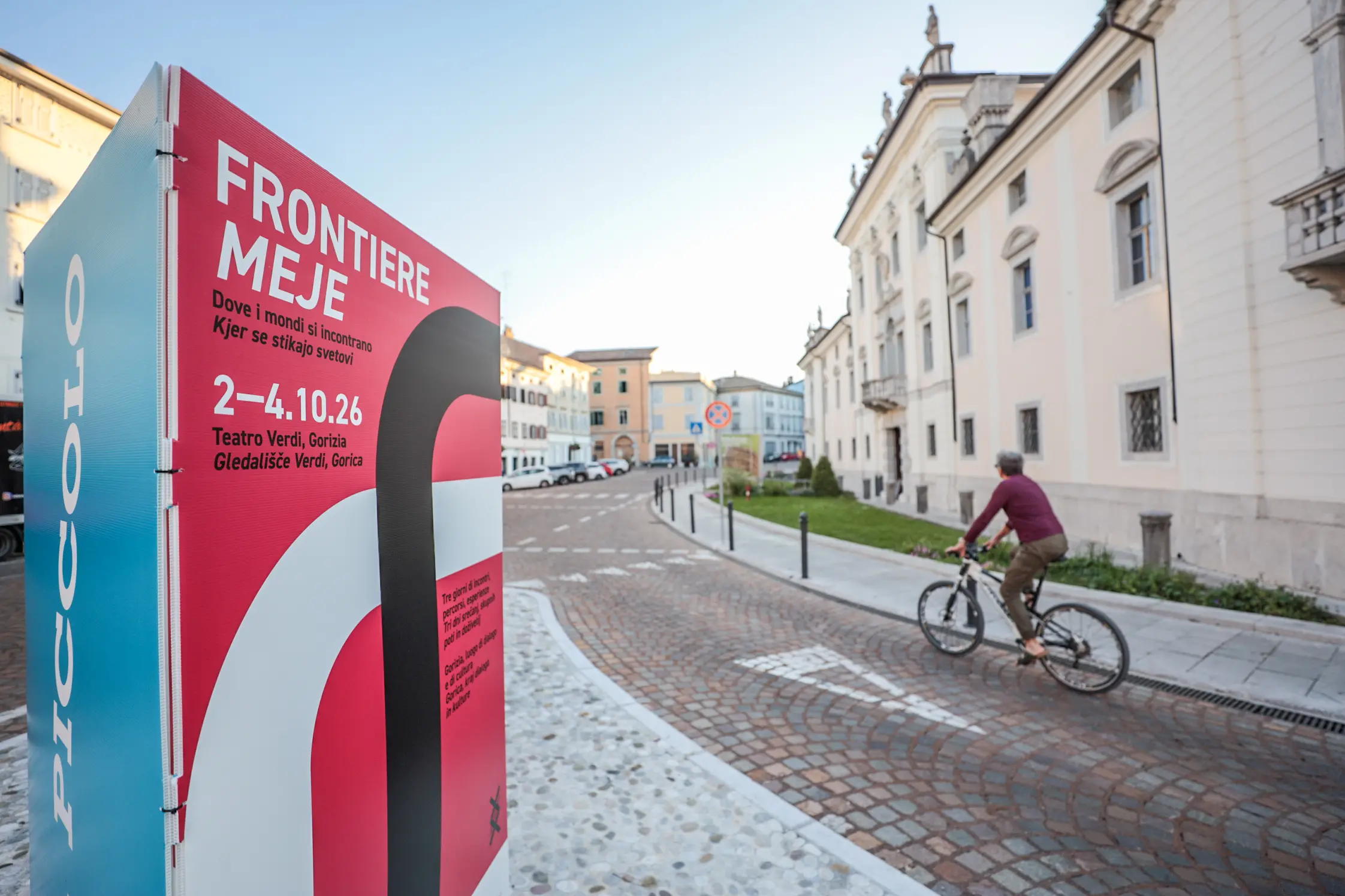 28/09/26 GORIZIA Totem Frontiere in città. Foto Tibaldi