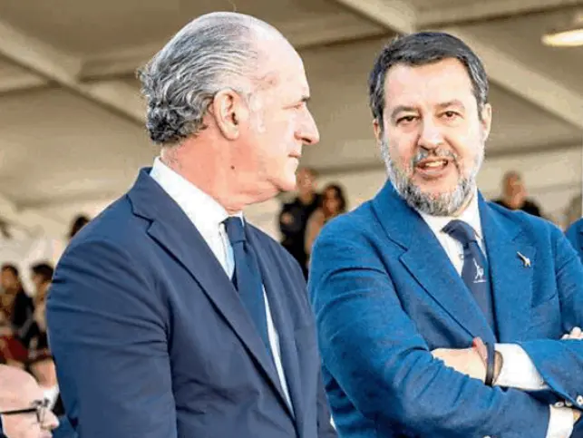 Zaia con Salvini