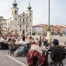 La trasformazione di piazza Vittoria grazie all'evento Crossroads (Foto Tibaldi)