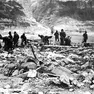 I soccorritori sui luoghi del Vajont