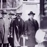 Da destra, Sacco e Vanzetti, condannati a morte nel 1927