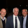 Un'immagine estrapolata dalla serata dedicata alla presentazione della tappa el giro d'Italia sullo Zoncolan. Erano presenti Cainero con De Agostini e Reja