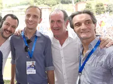 Matteo Salvini, Massimiliano Fedriga, Luca Zaia e Attilio Fontana