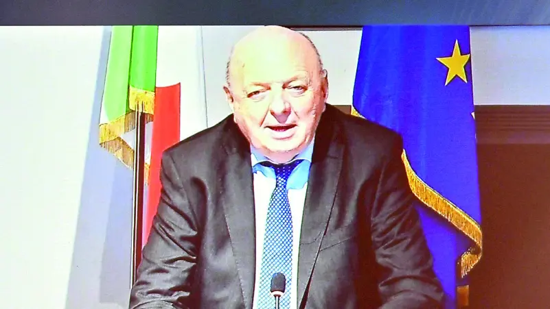Il ministro all’Ambiente, Gilberto Pichetto Fratin, in collegamento con il Forum Energia