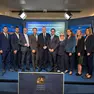 I leghisti di Veneto, Lombardia e Piemonte schierati ieri a palazzo Ferro-Fini
