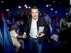 Matteo Salvini, segretario uscente della Lega, al congresso a Milano