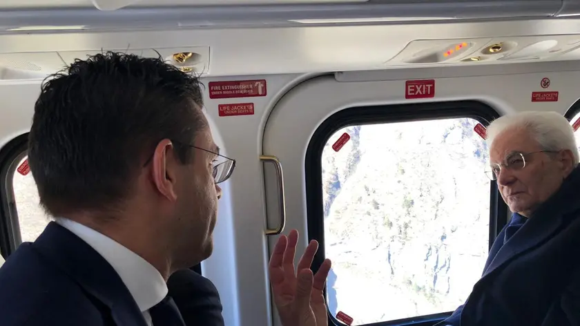 La visita nel Bellunese di Mattarella nel marzo del 2019: il Presidente sorvolò sulle aree colpite da Vaia