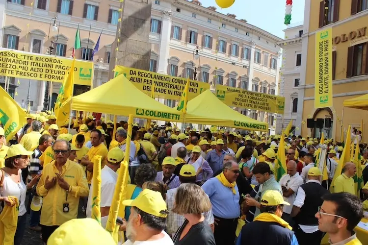 Immagine d'archivio di una manifestazione di Coldiretti