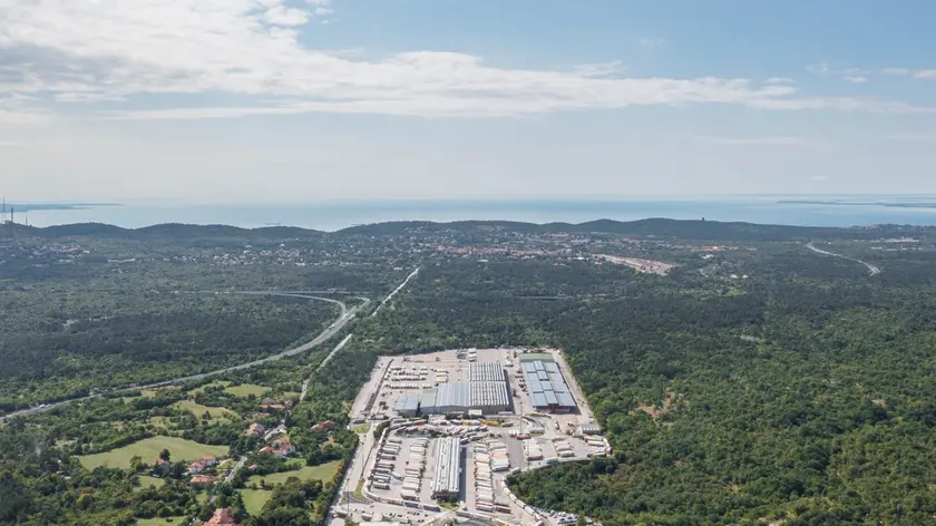 Veduta aerea di Interporto Trieste, dall'Archivio Adsp Mao