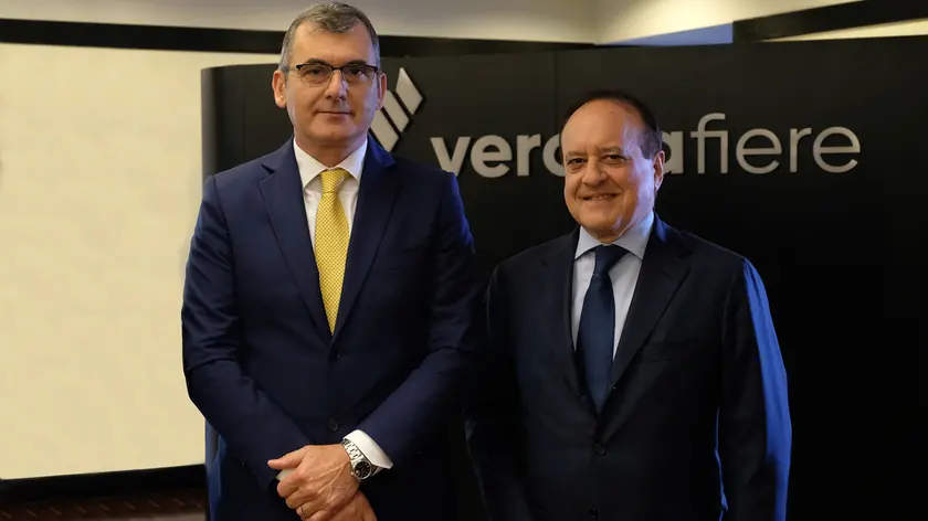 Il presidente di Veronafiere Maurizio Danese e il dg Giovanni Mantovani