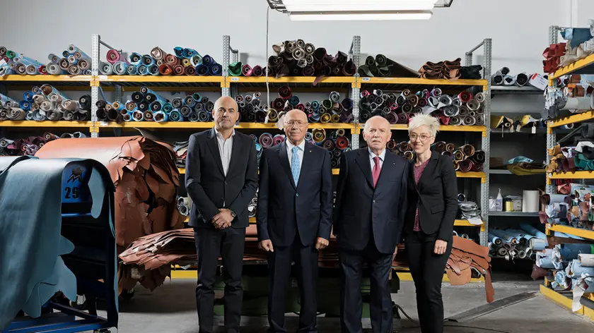 Da sinistra Graziano, Santo, Bruno e Chiara Mastrotto