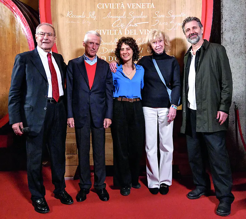 Illy, Segantin e Sassolino con Isabella Bossi Fedrigotti e Sandro Boscaini