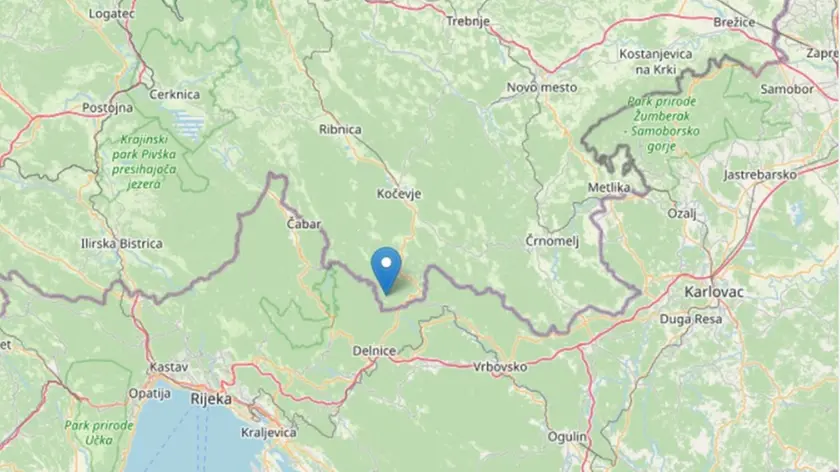 La zona dell'epicentro