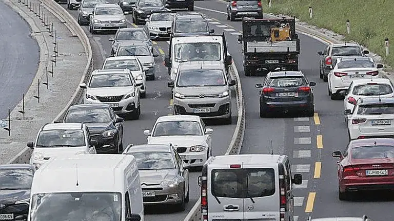 La situazione giornaliera sul ring che circumnaviga Lubiana. delo.s