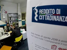 People attend to request for citizenship wage in a CGIL CAF (Centro Assistenza Fiscale - Fiscal Assistance Center) in Naples, Italy,06 March 2019. The government's 'citizenship wage' basic income kicked off on Wednesday when the official website started taking applications for the new benefit.Primo giorno per richiedere il reddito di cittadinanza nel Caf della CGIL a Napoli 6 marzo 2019..ANSA / CIRO FUSCO