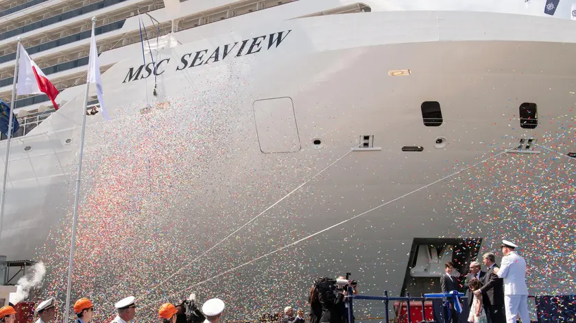 La consegna a Msc della Seaview