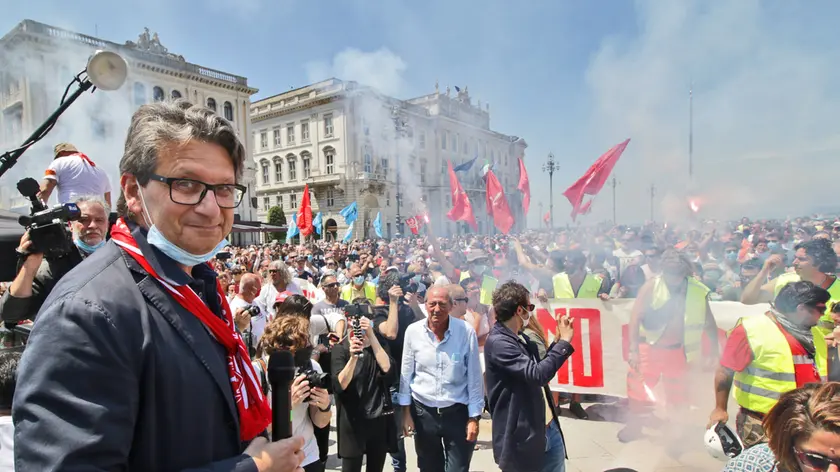 Lasorte Trieste 13/06/20 - Piazza Unita', Manifestazione per Zeno D'Agostino