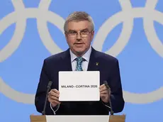 24/06/2019 Losanna. Il presidente del Comitato Olimpico Internazionale (CIO) Thomas Bach annuncia Milano-Cortina d'Ampezzo cittÃ assegnatarie in forma congiunta dei Giochi olimpici invernali del 2026