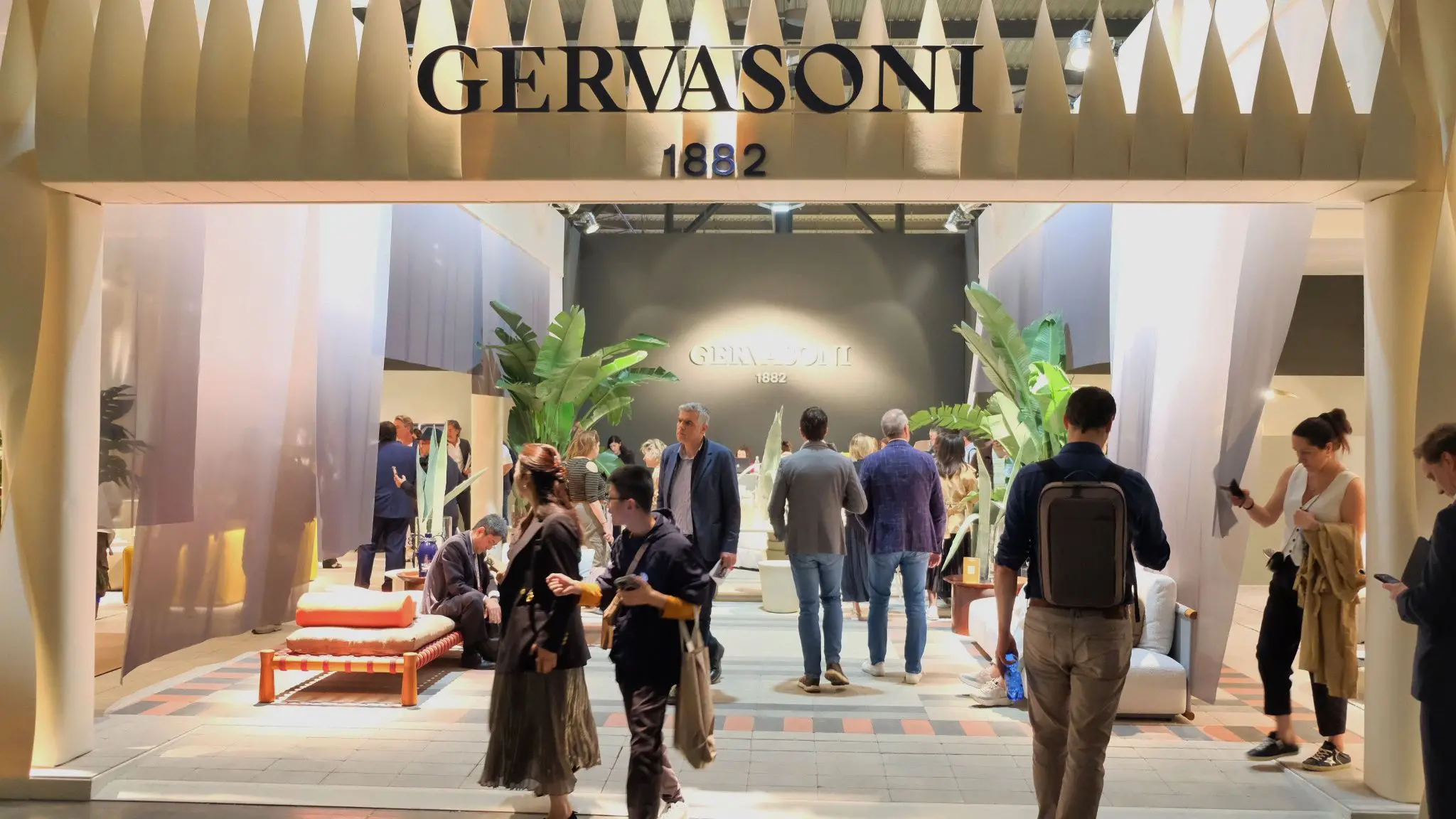 Lo stand di Gervasoni all'ultimo Salone del mobile