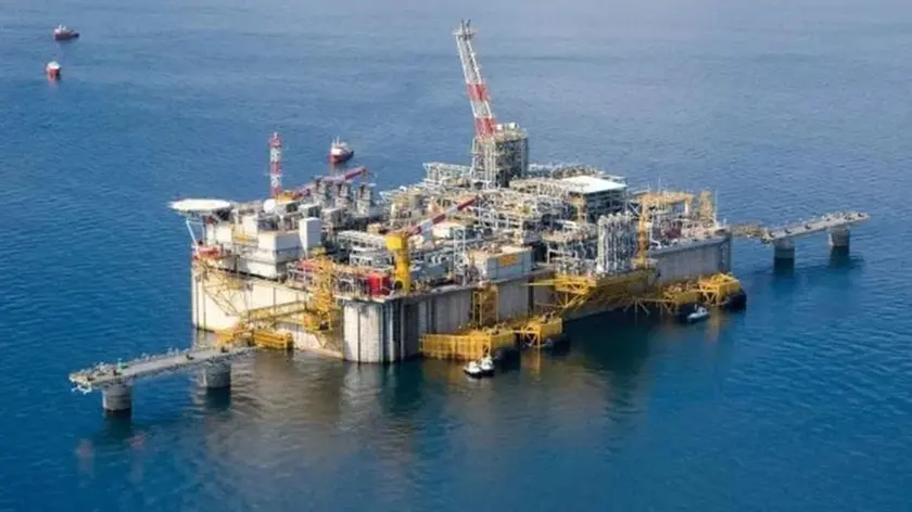 Una piattaforma di estrazione del gas