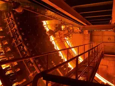 Produzione di acciaio dell'impianto Danieli per Nucor