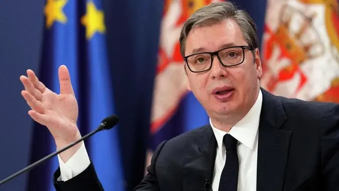 il presidente serbo aleksandar Vučic
