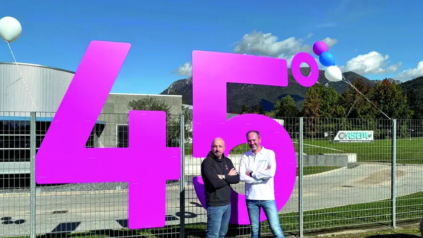Da sinistra, l’Ad di Asem, Greg Nicoloso, e il responsabile marketing, Simone Petrozzi