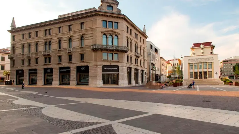 Palazzo Cossetti a Pordenone, sede di Crédit Agricole FriulAdria