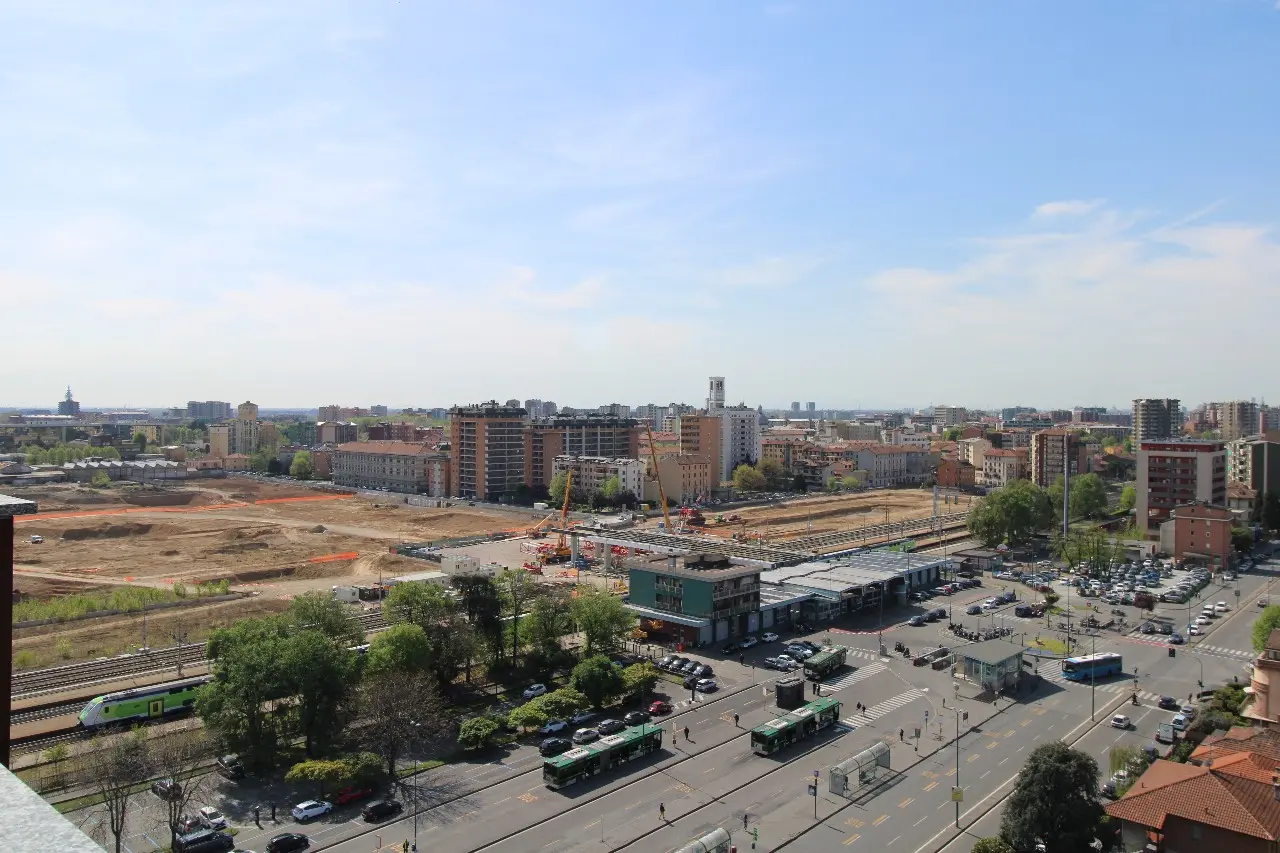 Una veduta del cantiere della Cimolai a Sesto San Giovanni