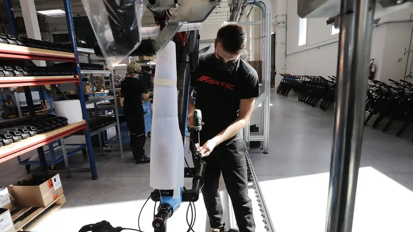 28/09/2021 Santa Maria di Sala, inaugurazione nuova sede di Fantic Motor. Produzine biciclette, mountain bike