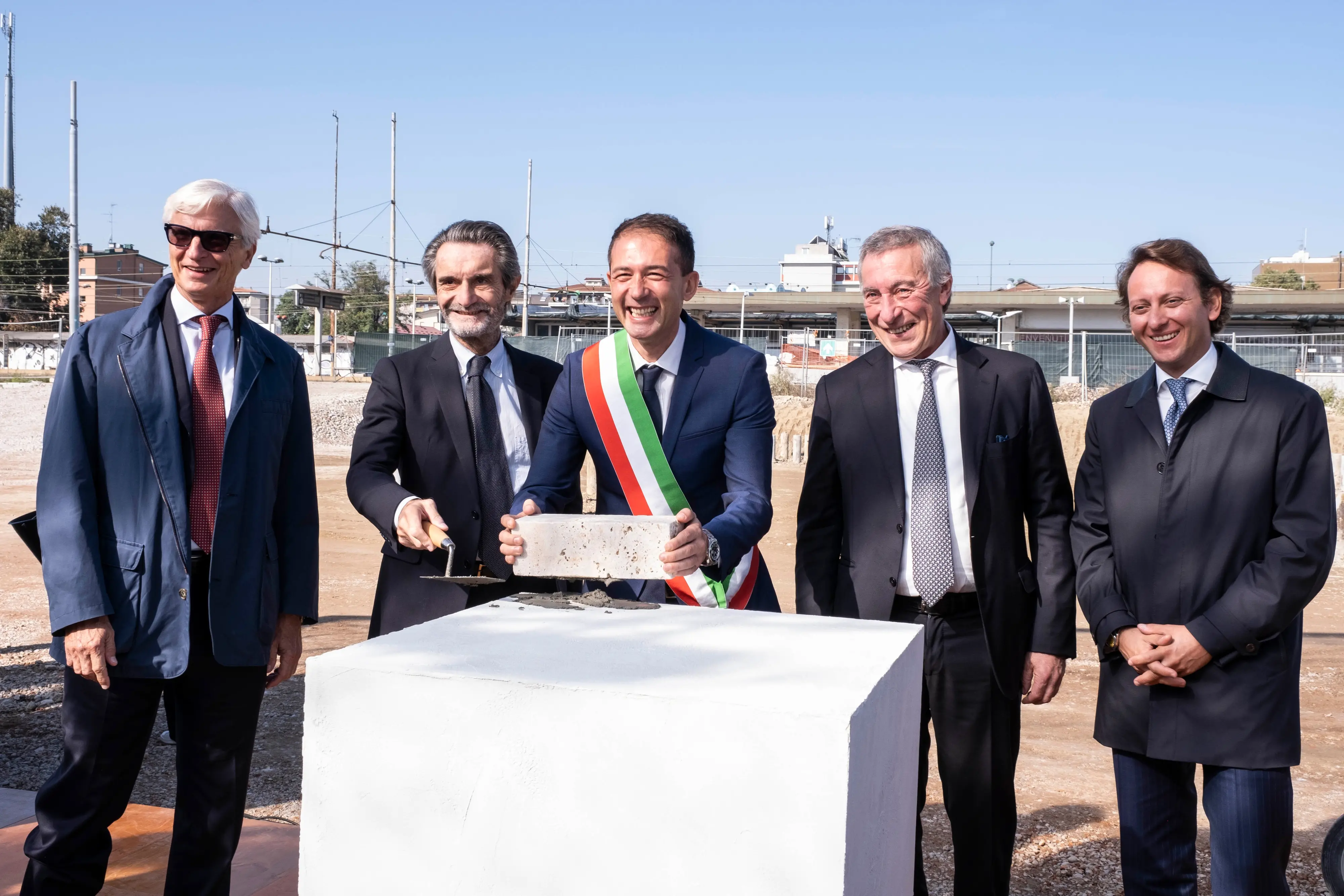 Da sinistra Cimolai, Fontana, Di Stefano, Bonomi e Abbadessa