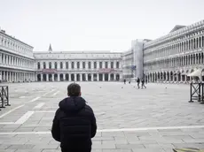 10/03/2020 Venezia, Coronavirus : Piazza San Marco deserta