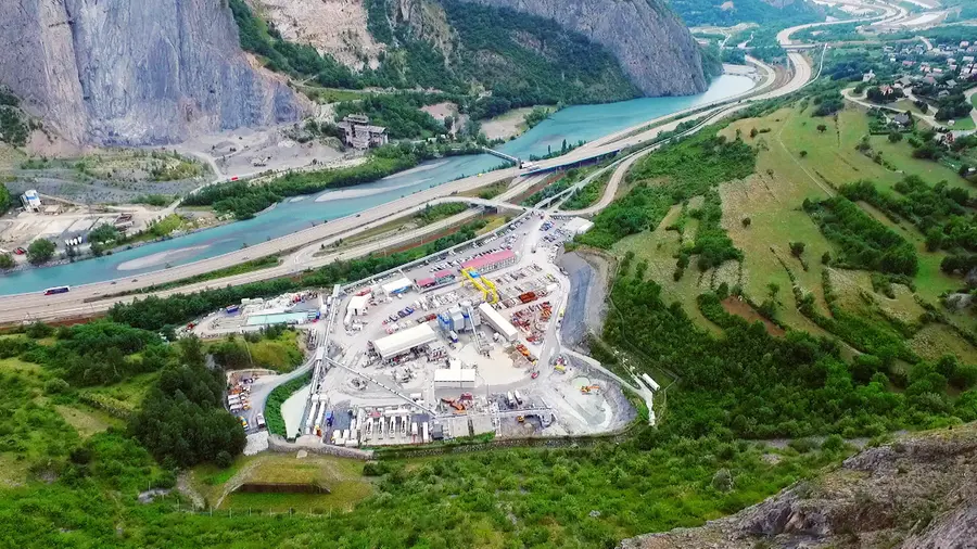 La vista del cantiere della Tav