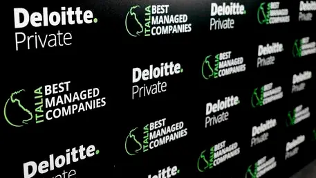 Evento Deloitte Private "Italia Best Managed Companies" presso Palazzo Mezzanotte a Milano, 27 settembre 2021.ANSA/MOURAD BALTI TOUATI