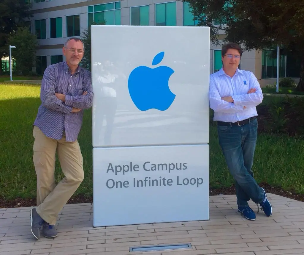 Caludio Zorzenon e Giuseppe Tissino a Cupertino