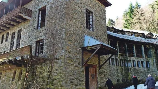 L'edificio situato nell’area di Plitvice